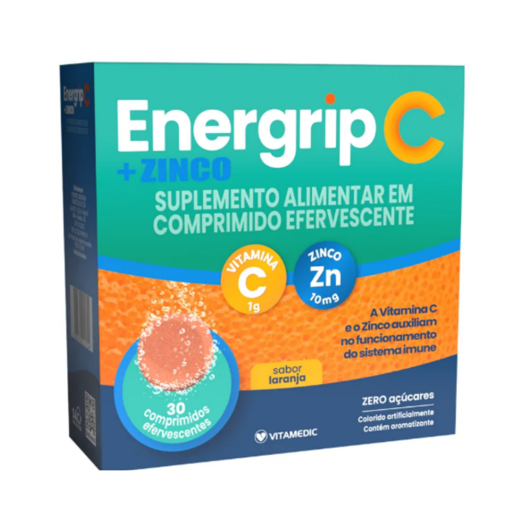 Energrip C+zinco C/ Vitamedic (Frasco com 3 unidades de 3x10)